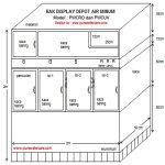 Contoh Rak Display Depot Air PWCRO dan PWCUV
