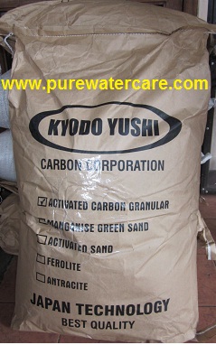 Kemasan Karbon aktif Kyodo Yushi 1 sak +/- 20 kg