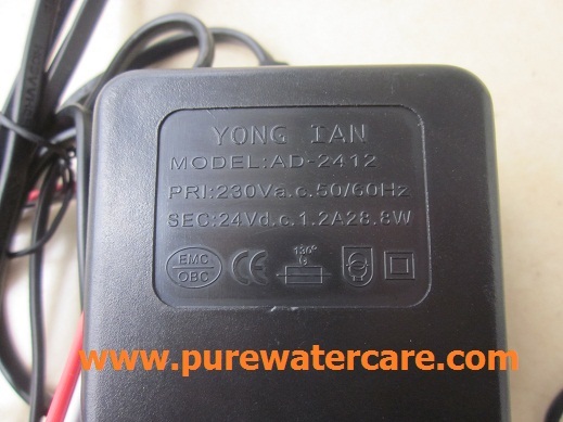 Spesifikasi Adaptor Pompa RO Deng Yuan 24V
